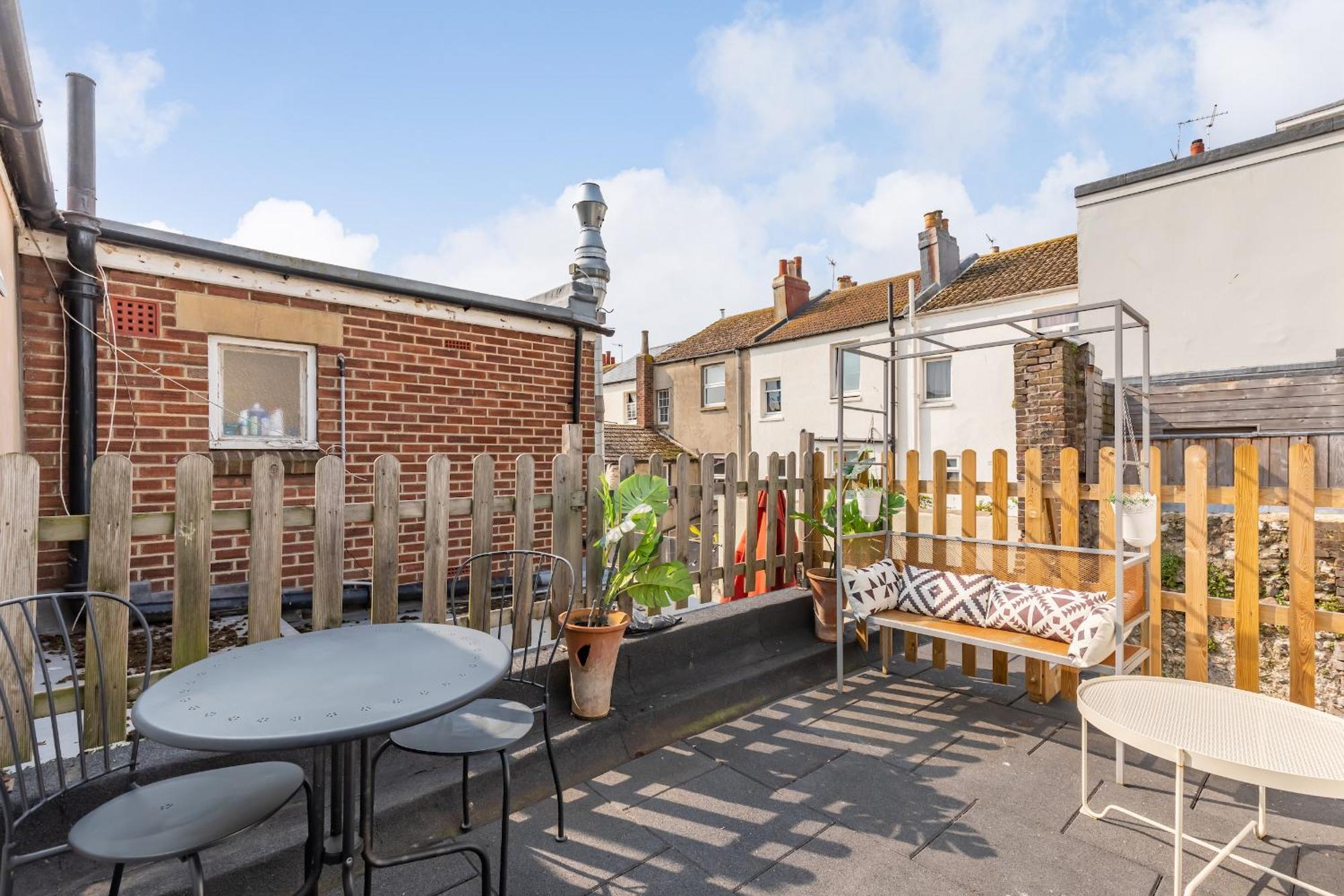 Trendy Central 1 Bed Flat With Roof Terrace 布赖顿 外观 照片
